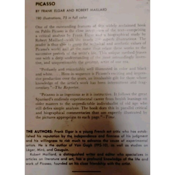 'Picasso' (Frank Elgar - 1960) (ID:19081) Third Printing, 1960 VGC - Picture 11 of 12
